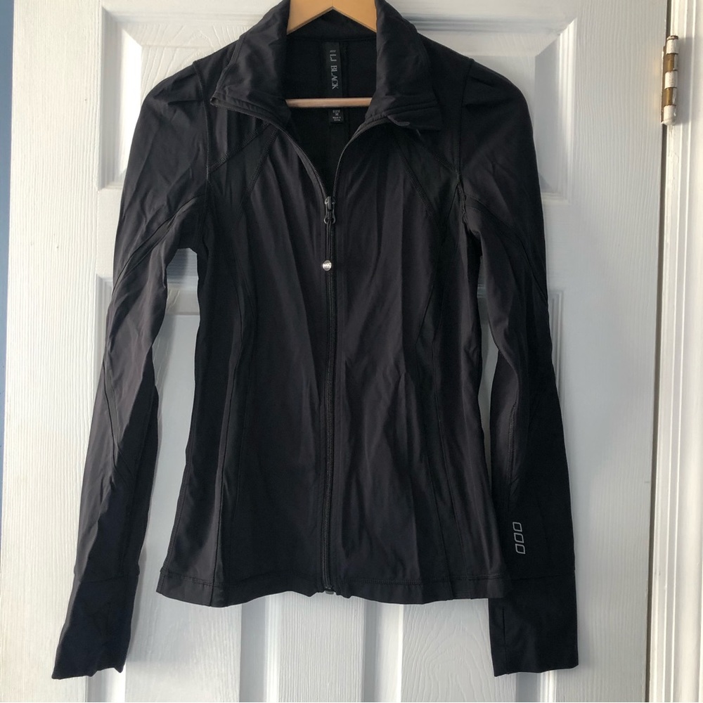 Black Lorna Jane Zip Up with Mesh design
